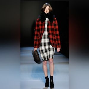 Pink Tartan red buffalo plaid jacket